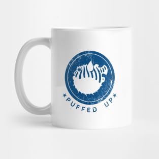 Puffed up pufferfish, stylized art for fish lovers Mug